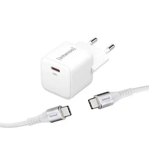 INTENSO W30C GaN adapter + C315C kabel 1.5m bijeli 7803042