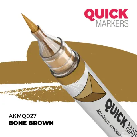 AK INTERACTIVE Bone Brown gyors filctoll marker AKMQ027