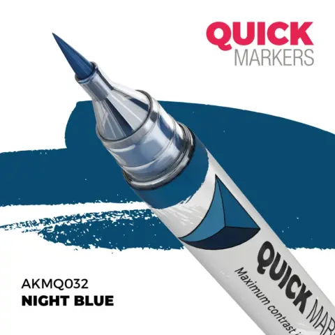 AK INTERACTIVE Night Blue éjkék Quick Marker filc AKMQ032