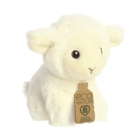 AURORA GIFT Eco Nation 13 cm-es plüss bárány 35073