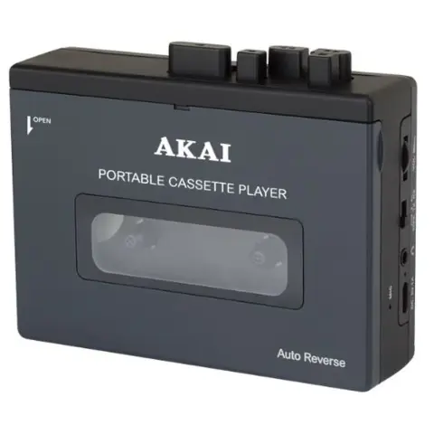 AKAI Hordozható kazettás magnó Bluetooth 5.4 USB-C POCKETTAPE