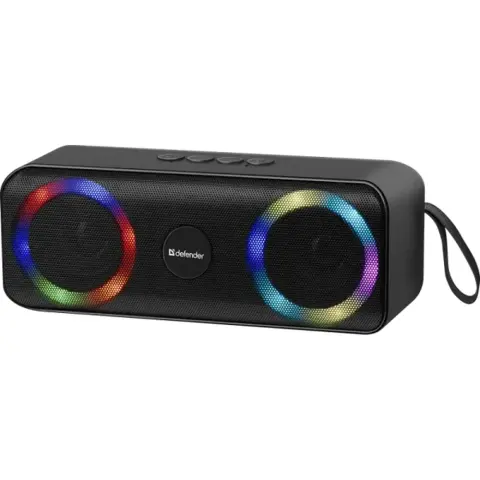 DEFENDER Portable speaker Q1 10W LED/BT/FM/USB/TF/AUX black DEF65301