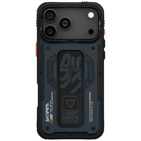 SKINARMA Aegis iPhone 17 Pro Max / iPhone 18 Pro Max mágneses tok kitámasztóval MagSafe kék SP113407