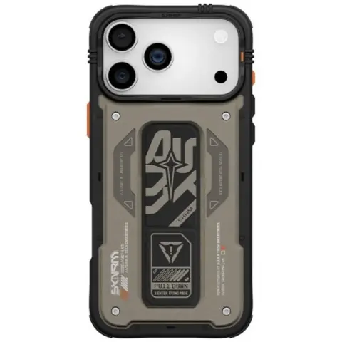 SKINARMA Aegis iPhone 17 Pro Max / iPhone 18 Pro Max mágneses tok kitámasztóval MagSafe szürke SP113408