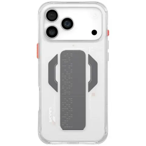 SKINARMA Haxa iPhone 17 Pro / iPhone 18 Pro mágneses tok kitámasztóval MagSafe átlátszó SP113416