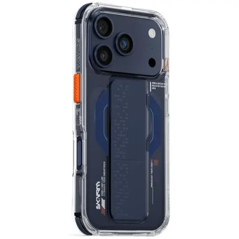 SKINARMA Haxa iPhone 17 Pro / iPhone 18 Pro mágneses tok kitámasztóval MagSafe kék SP113417