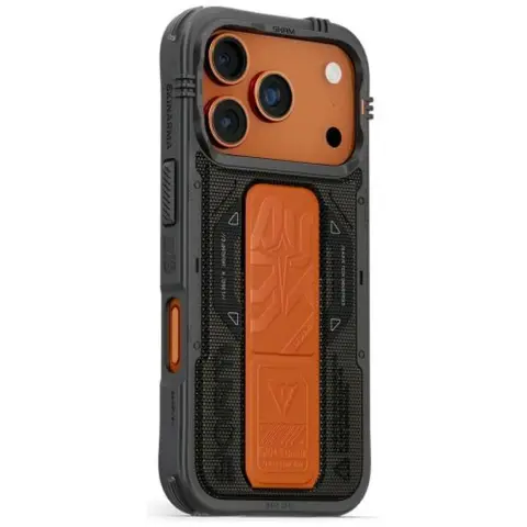 SKINARMA Phantom iPhone 17 Pro Max / iPhone 18 Pro Max mágneses tok kitámasztóval MagSafe oliva SP113508