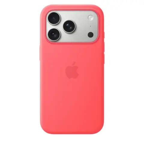 APPLE MagSafe-compatible silicone case iPhone 17 Pro / iPhone 18 Pro vibrant guava