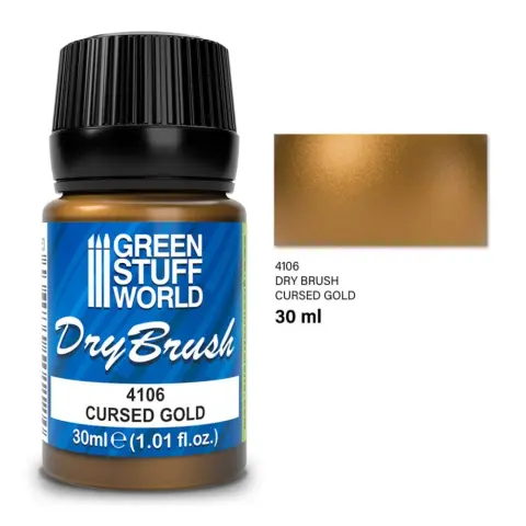 GREEN STUFF WORLD Metallic száraz ecset átok arany 30ml GSW4106