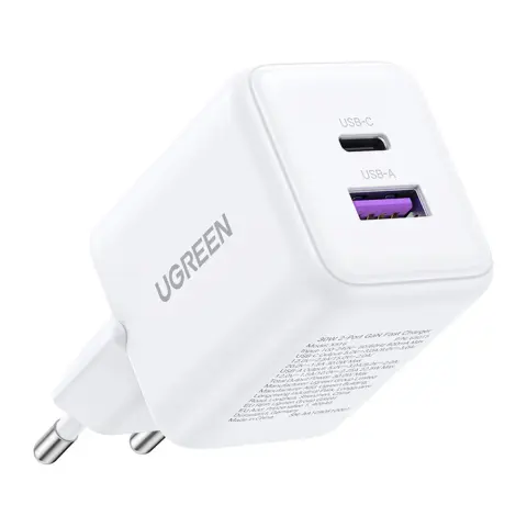 UGREEN X516 wall charger USB + USB-C 30W white