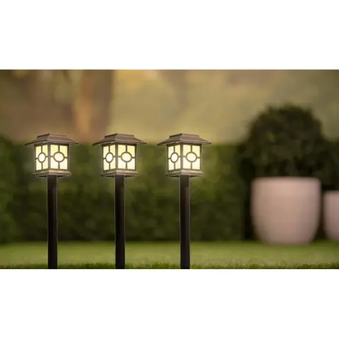 GRUNDIG Kerti solar lámpa leszúrható 3db LED 85x85x37cm SOL304403