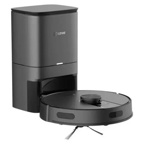 EZVIZ RE4 Plus robot vacuum with docking station and mopping function black CS-RE4P-PBT2