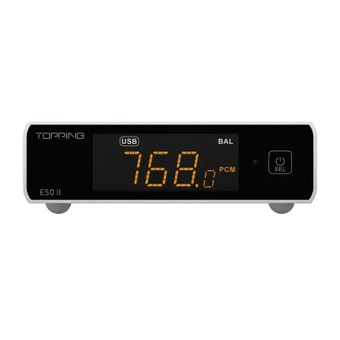 TOPPING E50 II Asztali DAC és előerősítő Bluetooth LDAC aptX HD Ezüst MG-TPPNG-E50II-SILVER
