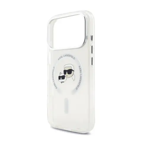 KARL LAGERFELD IML K&CH Heads MagSafe tok iPhone 17 Pro / iPhone 18 Pro átlátszó KLHMP17LHLSKCH