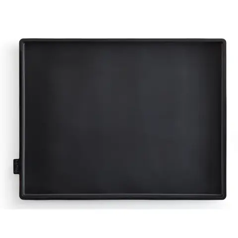 LÉKUÉ Non-spill szilikon sütőlap emelt peremmel 305x400mm fekete LK888045