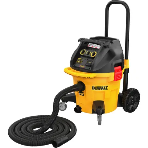 DEWALT H-osztályú ipari nedves/száraz porszívó 184L 2200W sárga/fekete DWV905H-QS