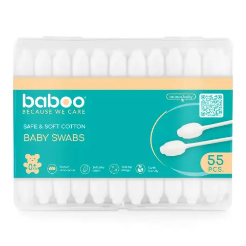BABA Baboo baba ultra puha biztonsági fültisztító 55 db