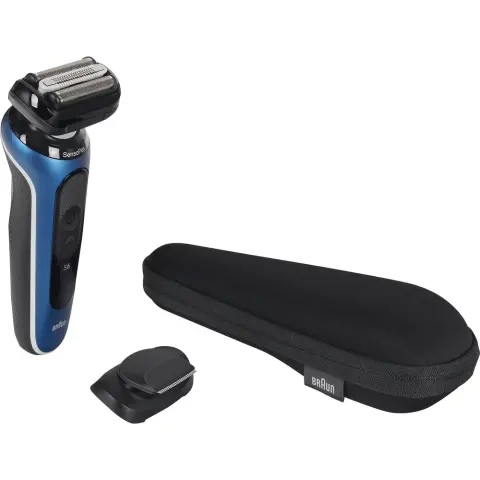 BRAUN Series 6 62-B1200s Wet&Dry Elektromos borotva utazótokkal kék-fekete