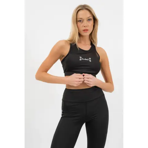 BUDMIL Fitness top Női XS fekete