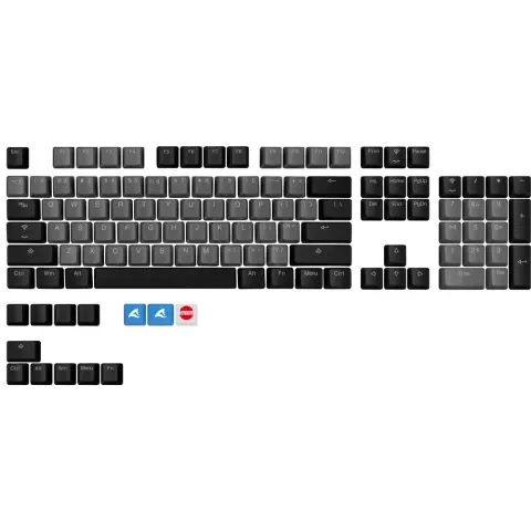 SHARKOON Skiller SAC20 Keycap szett ANSI fekete (114 db)
