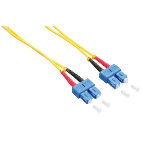 LOGILINK Fiber duplex patch kábel OS2 9/125 LC-SC sárga 10m