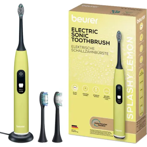 BEURER SC 50 Splashy electric toothbrush yellow 2 swappable head 10517