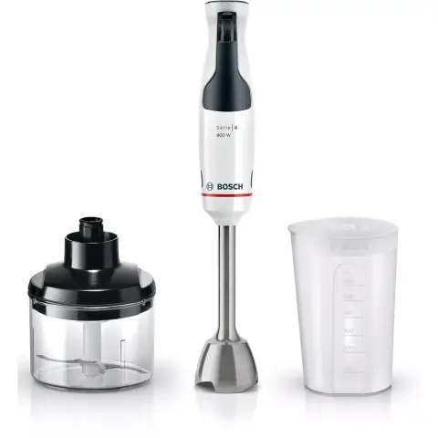 BOSCH Serie 4 ErgoMaster Botmixer 800W Fehér MSM4W420