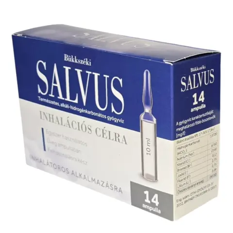 Salvus gyógyvíz inhalációs ampulla 14x10 ml 140 ml 101226