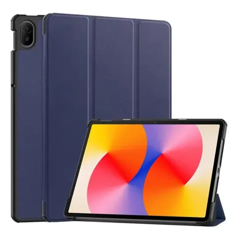 GIGAPACK tok álló bőr hatású (aktív flip oldalra nyíló trifold asztali tartó) huawei matepad se 11 sötétkék GP-183180