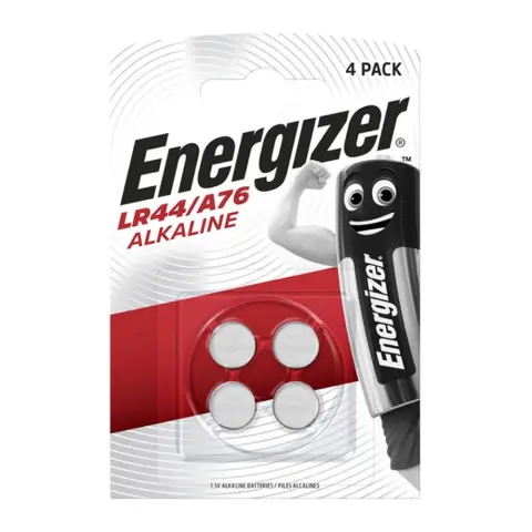ENERGIZER LR44/A76 gombelem (alkáli) 4db E300141404