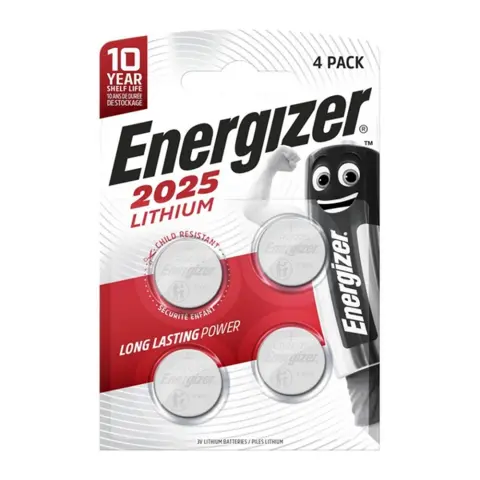 ENERGIZER CR2025 gombelem (CR) 4db E300849107
