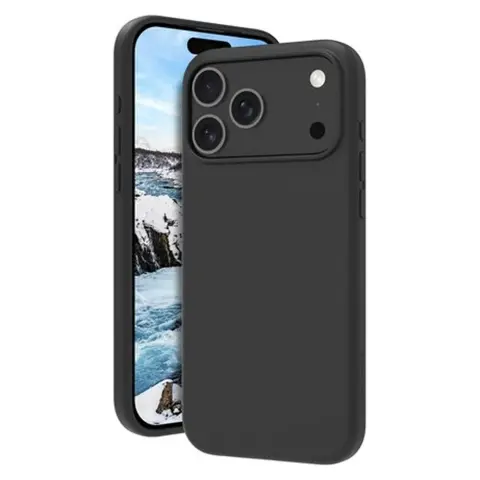 DBRAMANTE1928 Monaco iPhone 17 Pro Max / iPhone 18 Pro Max hátlap tok éjfekete MagSafe MO69NIBL6695