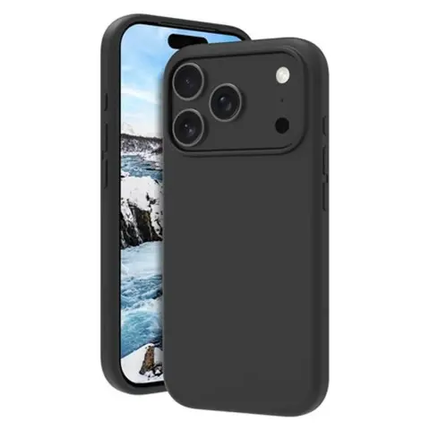 DBRAMANTE1928 Monaco iPhone 17 Pro / iPhone 18 Pro hátlap tok MagSafe éjfekete MO63NIBL6693