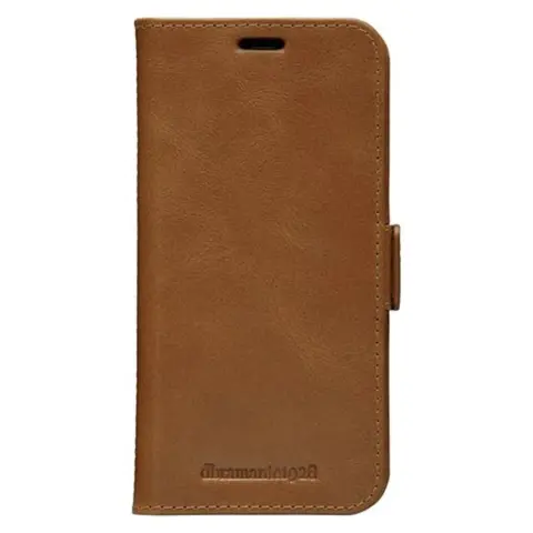 DBRAMANTE1928 Copenhagen Slim flip case Apple iPhone 12/12 Pro genuine leather tan CS61GT001173