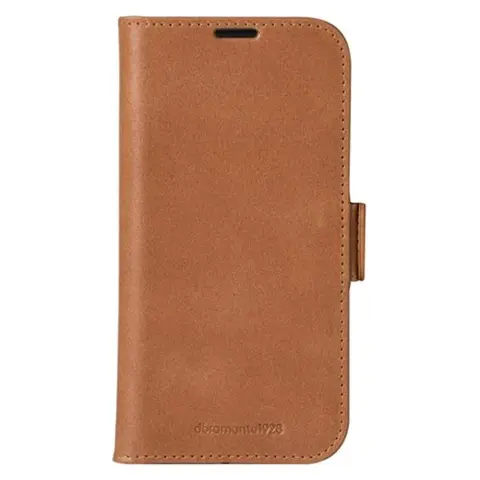 DBRAMANTE1928 Copenhagen flip case for iPhone 16 beige genuine leather RFID CO61GT006201