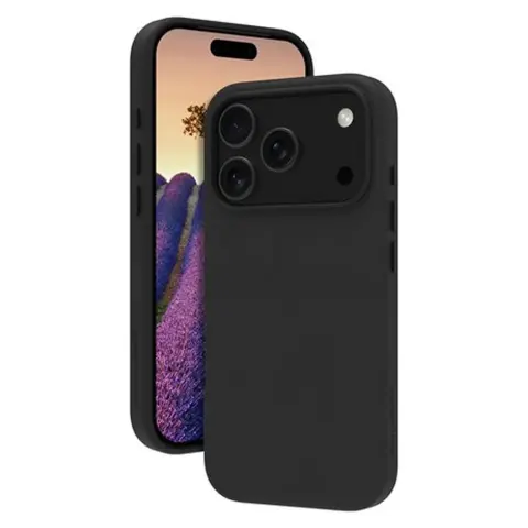 DBRAMANTE1928 Roskilde hátsó bőr tok iPhone 17 Pro / iPhone 18 Pro fekete MagSafe RO63GTBL6633