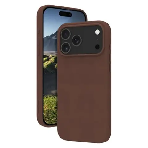DBRAMANTE1928 Roskilde iPhone 17 Pro Max / iPhone 18 Pro Max hátsó védőtok bőr sötétbarna RO69GT006639