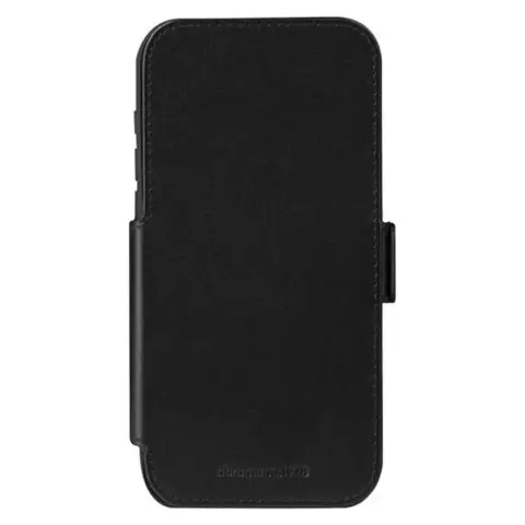 DBRAMANTE1928 Copenhagen iPhone 17 Pro Max / iPhone 18 Pro Max flip tok fekete full-grain bőr CO69GTBL6619