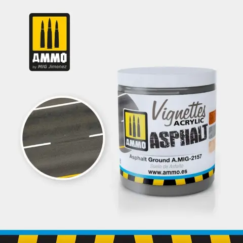 AMMO Asphalt Ground aszfalt hatású alap diorámához AMIG2157