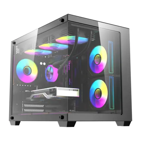 DARKFLASH B275 PRO PC case black + 6 pcs fans