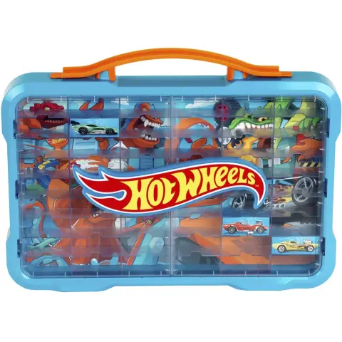 KLEIN TOYS Hot Wheels gyűjtői kocsi tároló doboz világos fényhatással 2408