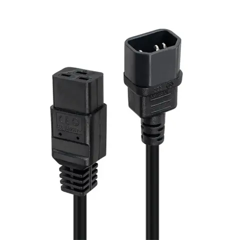 LINDY IEC C14 IEC C19 Táp Fekete 3m 30492