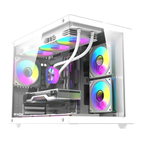 DARKFLASH B275 PRO computer case white + 6 pcs fans