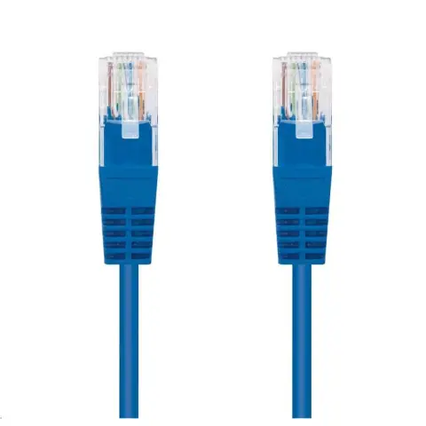 C-TECH UTP CAT5E Összekötő Kék 25cm CB-PP5-025B