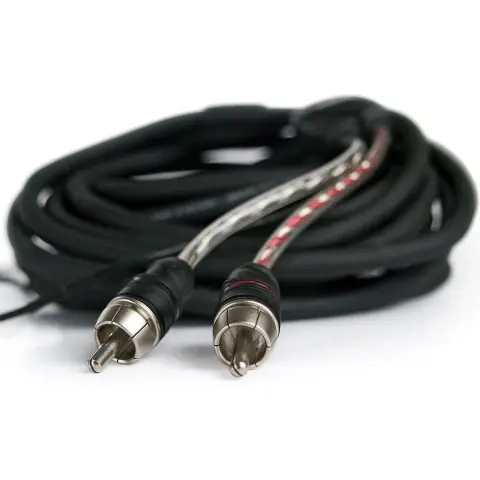 CONNECTION BT2 100.2 kétcsatornás RCA kábel 1m dupla árnyékolással remote vezetékkel