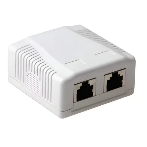 ACT CONNECTIVITY Nadžbukna montažna kutija oklopljena s 2 priključka CAT6A FA7004