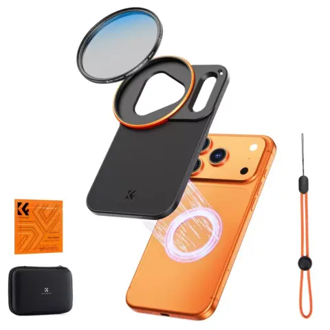 K-F CONCEPT MagSafe szűrőtartó adapter 58 mm CPL szűrővel iPhone 17 Pro / iPhone 18 Pro KF-15-0018