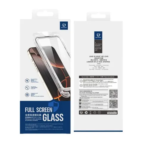 DUX DUCIS iPhone 17 Pro / iPhone 18 Pro ROGA képernyővédő üveg 2.5D 9H fekete GP-183413