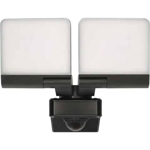 BRENNENSTUHL WiFi LED Duo outdoor floodlight with motion sensor black WFD 3051 P 1179060020