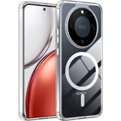 CELLECT Magnetni silikonski ovitek Honor Magic 8 Lite prozoren